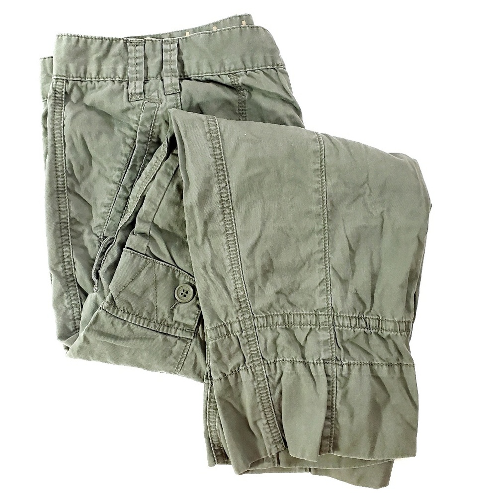 CK Army Green Lightweight Cotton Utility Pants